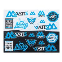Plancha de pegatinas Watts 27,5 x 21,5 cm