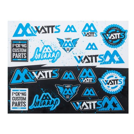 Plancha de pegatinas Watts 27,5 x 21,5 cm