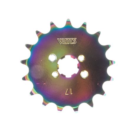 Pignon Watts Derbi après 99 Z17 420 titane bleu