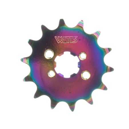 Pignon Watts Derbi après 99 Z14 420 titane bleu