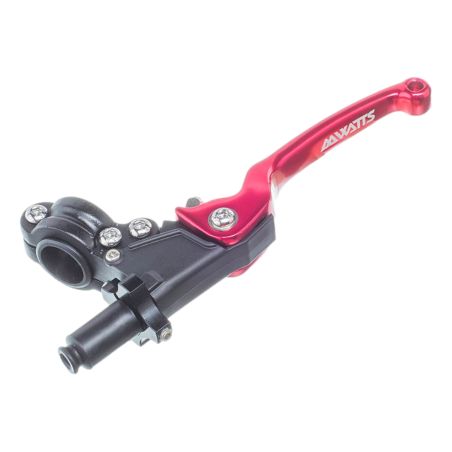 Palanca de embrague ajustable y plegable WATTS en color rojo