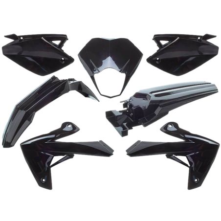 Kit carénage Watts Rieju MRT et MRT PRO noir