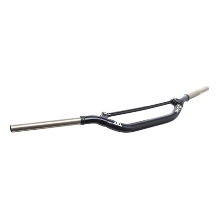 Manillar Watts con barra, 28,6 mm, doble tubo, color negro
