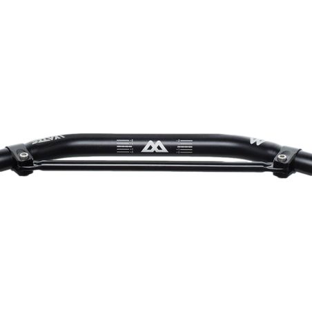 Manillar Watts con barra, 28,6 mm, doble tubo, color negro