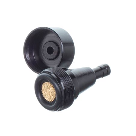 Filtre à essence Watts aluminium Noir