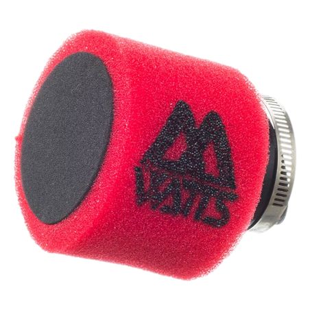 Filtro de aire cross Watts de espuma acodado rojo 49mm