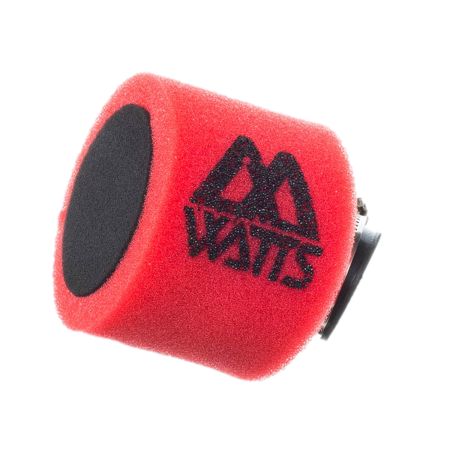 Filtre à air cross Watts mousse coudé rouge 35mm