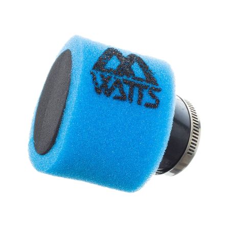 Filtre à air cross Watts mousse coudé bleu 49mm