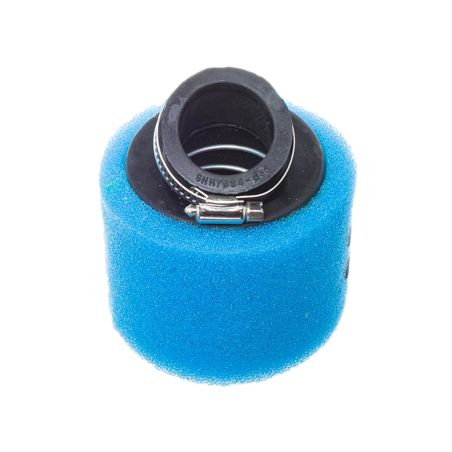 Filtre à air cross Watts mousse coudé bleu 35mm