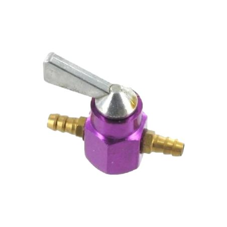 Robinet d'essence universel 6mm sur durite violet