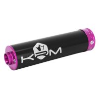 Silenciador de escape KRM Pro Ride 50-70cc negro/ rosa
