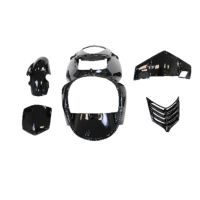 Kit de carenado TNT adaptable para Aprilia Sonic negro brillante