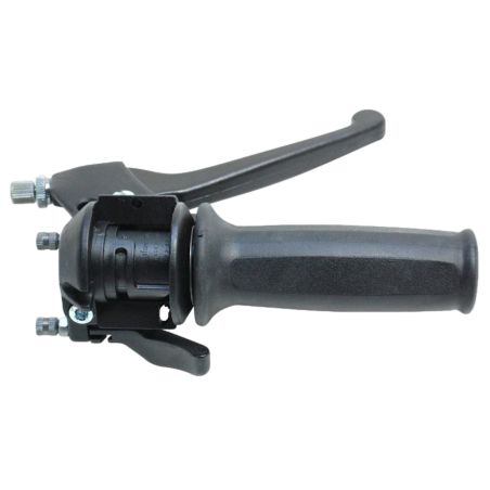 Puño de gas Domino negro para MBK 51 con maneta y descompresor