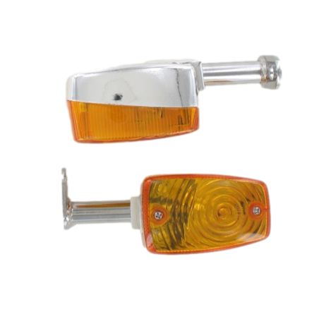 Intermitentes cromados para MBK 51 con soporte tipo Luxor 2008