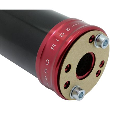 Silenciador de escape KRM Pro Ride 70-90cc negro/ rojo