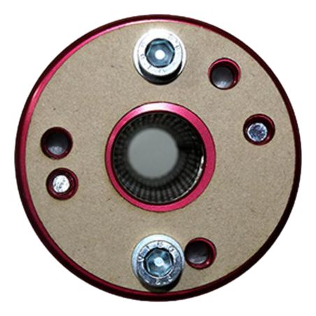 Silenciador de escape KRM Pro Ride 70-90cc negro/rojo.