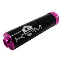 Silenciador de escape KRM Pro Ride 70-90cc negro/rosa