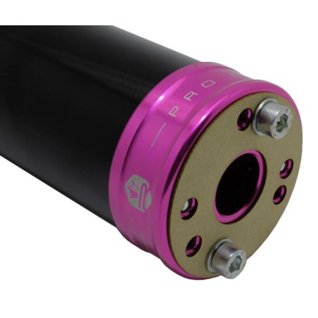 Silenciador de escape KRM Pro Ride 70-90cc negro/ rosa