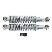 Amortiguadores regulables de 340 mm en cromado(El par)