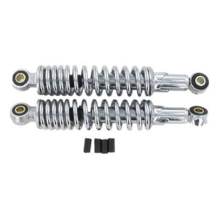 Amortiguadores regulables de 340 mm en cromado(El par)