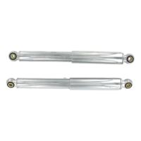 Amortiguadores lisos cromados de 320 mm (par)