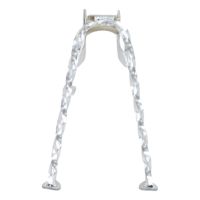 Caballete central torsionado cromado adaptable para Peugeot 103