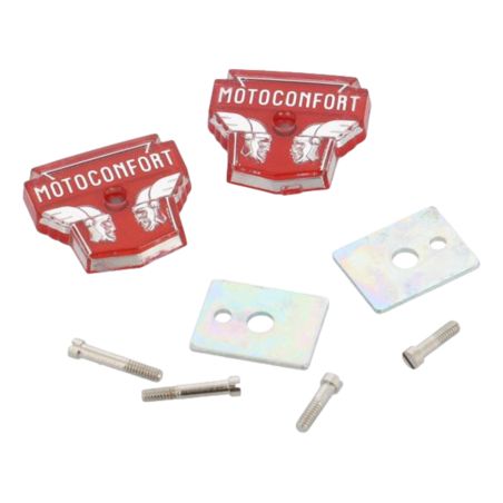 Logo Motoconfort tête de Gaulois rouge