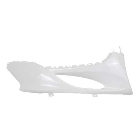 Bas de caisse droit adaptable MBK Mach G  Yamaha Jog blanc