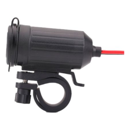 Cargador USB con doble puerto USB y fijación al manillar