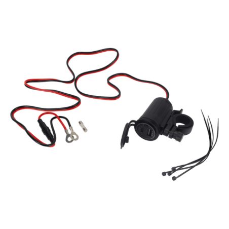 Cargador USB con doble puerto USB y fijación al manillar