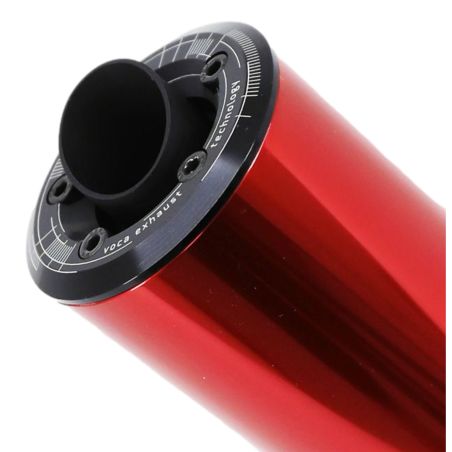Silencieux de pot Mécaboîte  - VOCA Racing Alu Rouge