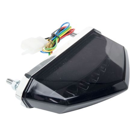 Luz trasera Watts Derbi Senda negra con LEDs y intermitentes integrados
