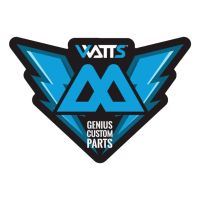 Autocollant Watts Lightning noir et bleu