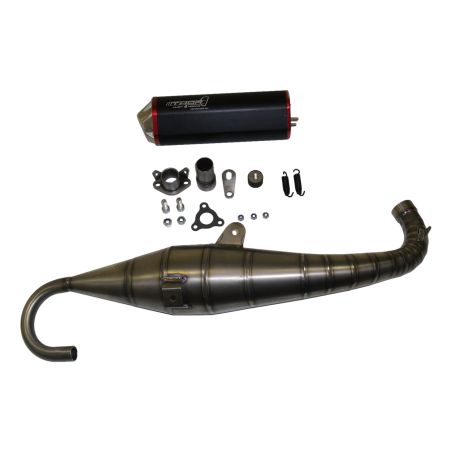 Pot d'échappement 70-80cc Thor Parts titane Minarelli horizontal