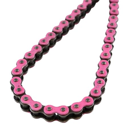 Cadena Doppler 420 134M reforzada rosa para moto de marchas