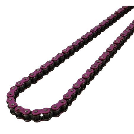 Cadena Doppler 420 134M reforzada en color lila para moto de marchas 50cc