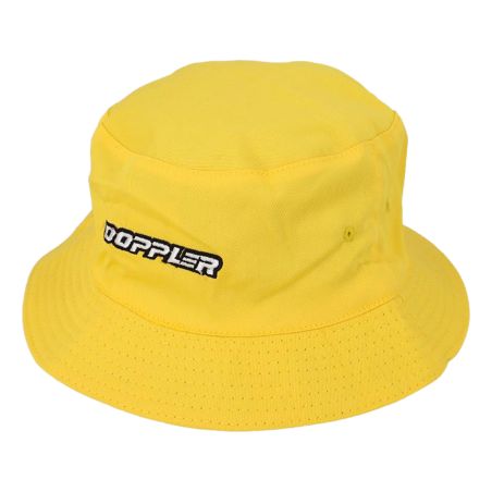 Sombrero tipo bob reversible Doppler en amarillo y negro
