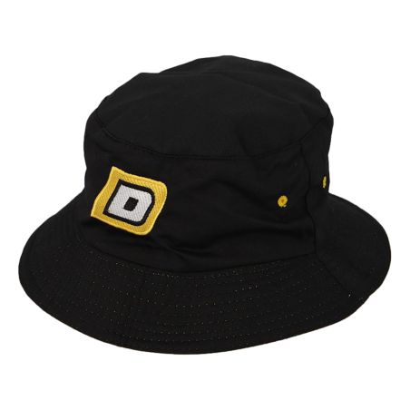 Sombrero tipo bob reversible Doppler en amarillo y negro