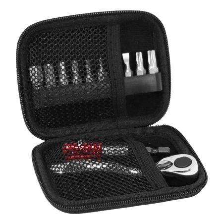 Mini cliquet avec embouts torx 6 pans cruciforme et plat