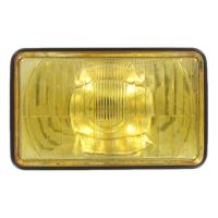 Phare avant noir universel 160mm – Culot BA20d cabochon jaune