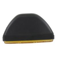 Phare avant noir universel 160mm – Culot BA20d cabochon jaune
