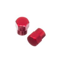 Bouchon de valve Watts aluminium hexagone-Rouge