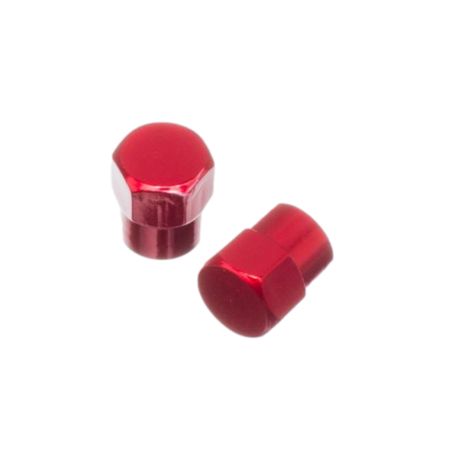 Bouchon de valve Watts aluminium hexagone-Rouge