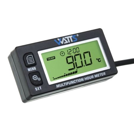 Compte tours et thermomètre digital Watts