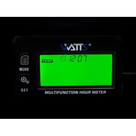 Compte tours et thermomètre digital Watts