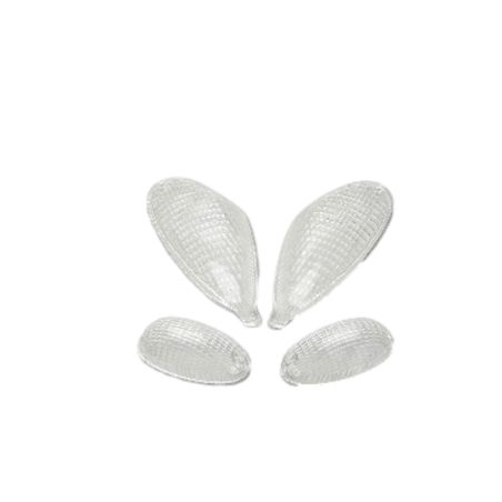 Tulipa de intermitente transparente compatible con Piaggio NRG MC2 / NTT.