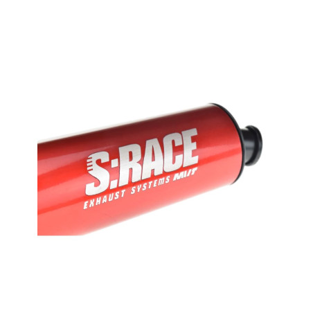 Pot d'Échappement 85/100cc MVT S-Race Passage Bas Derbi Euro 2 et Euro 3 rouge
