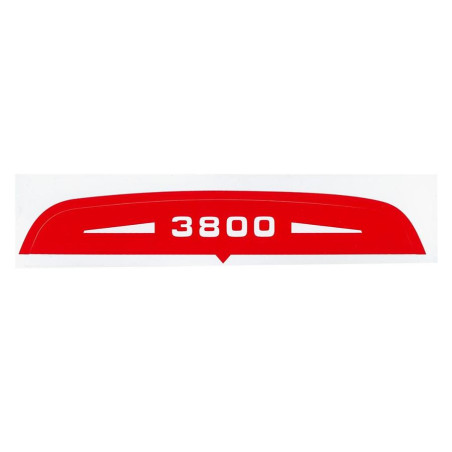 Autocollant Capot Filtre à Air Solex 3800 Rouge