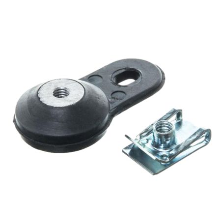 Silentblock de escape Watts negro