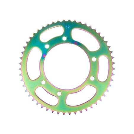 Corona de acero 420 - 52 dientes Derbi DRD Pro - Racing Titanio Azul